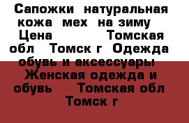 Сапожки (натуральная кожа, мех) на зиму  › Цена ­ 1 200 - Томская обл., Томск г. Одежда, обувь и аксессуары » Женская одежда и обувь   . Томская обл.,Томск г.